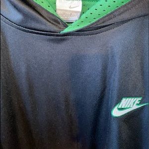 Green stitched nike sweater